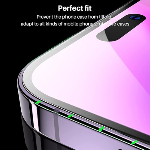 Image of STP FEEL (Pack of 1 Tempered Glass Screen Protector For iPhone 16 Pro 5G (6.3 Inch) | Edge to Edge Coverage Screen Protector Guard With Installation Kit