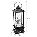 Wondise Lighted Musical Snow Globe Lantern with 6 Hour Timer, 12 Inches USB Powered & Battery Operated Spinning Water and Swirling Glitter Christmas Snow Globe Lantern Gifts(Snowman Family)