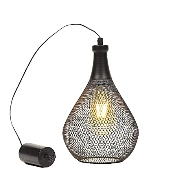 JHY DESIGN Hanging Lamp Battery Operated Cordless Hanging Light Great for Parties Patio Events for Indoors Outdoors(Teardrop Shape)