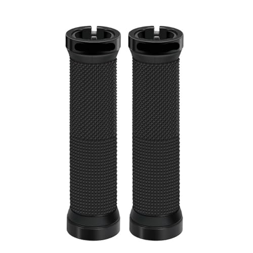 Handlebar Grips Lock On Mountain Bike Handle Bar Cover Cycling Rubber(Black)