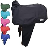 Tahoe Premium Nylon Waterproof Western Saddle Cover, Black
