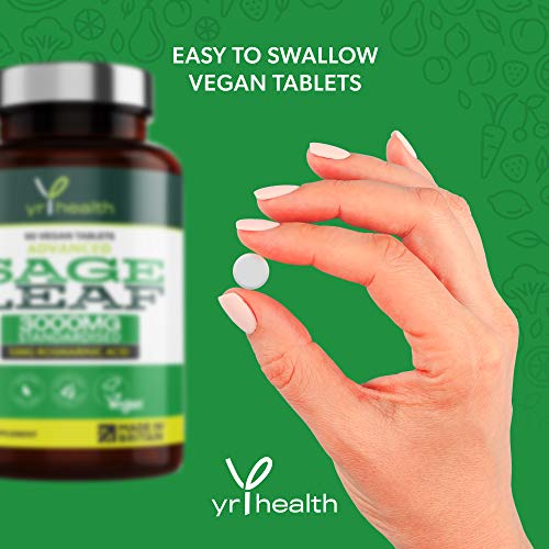 Sage-Tablets-3000mg-High-Strength-for-Hot-Flushes-Night-Sweats-Perimenopause-Menopause-Symptoms-90-Vegan-Tablets-not-Capsules-Standardised-10mg-Rosmarinic-Acid-Made-in-The-UK-by-YrHealth
