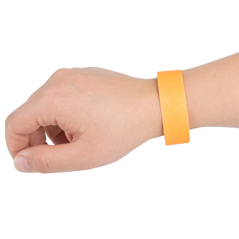 WristID Tyvek Paper Wristband Variation Pack of 200 and 500 on Amazon Refer Image and Colors (Orange, Pack of 200) 1