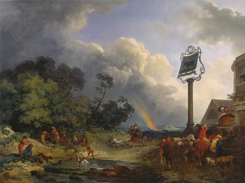 Tableaux Toile l'arc-en-ciel de Philippe Jacques De Loutherbourg 60x90cm