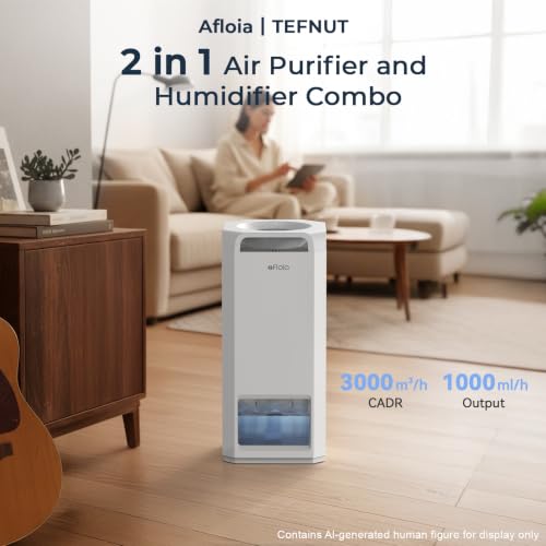 Image of Afloia Mist Free Humidifier and Air Purifier in One for Bedroom Large Room