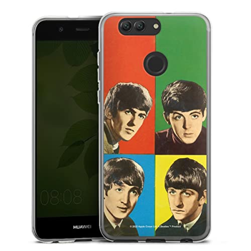 DeinDesign Coque en Silicone Compatible avec Huawei Nova 2 Etui Silicone Coque Souple Rock ‘n’ Roll Visages The Beatles - Les Beatles, Paul McCartney, John Lennon, RIngo Starr, George Harrison DeinDesign Coque en Silicone Compatible avec Huawei Nova 2 Etui Silicone Coque Souple Rock 'n' Roll Visages The Beatles