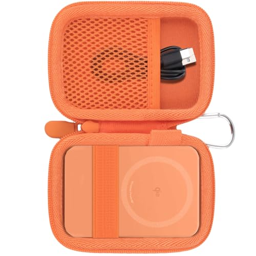 �i�P�[�X�̂݁jAnker Nano Power Bank (5000mAh, MagGo, Slim) MagSafe�Ή����^���o�C���o�b�e���[ A1665��p���[�P�[�X,�I�����W-Khanka