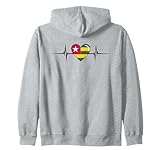 Photo Gallery heartbeat design togolese flag togo felpa con cappuccio Photo Gallery heartbeat design togolese flag togo felpa con cappuccio