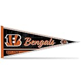 Rico Industries NFL Football Cincinnati Bengals Classic 12" x 30" Felt Wall Décor Pennant - Great for Home/Bed Room/Man Cave Décor