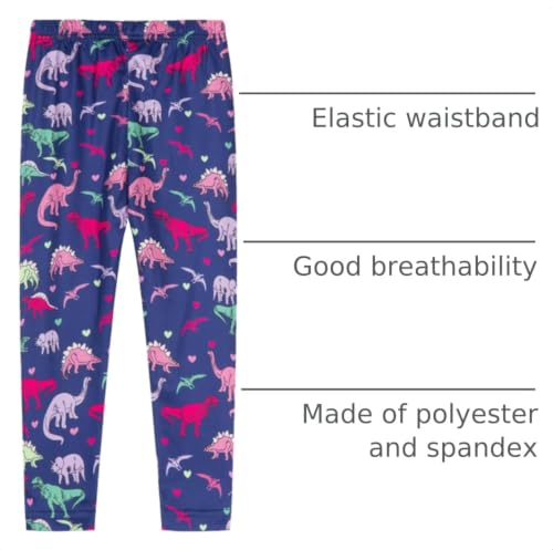 Image of Mud Kingdom Little Big Girls Leggings Cute Printing Polyester Stretchy Fashion Spring Summer