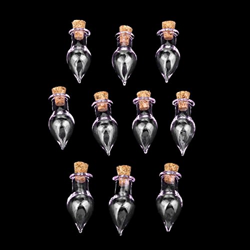 Tinksky 10pz Mini vetro bottiglie vasetti con