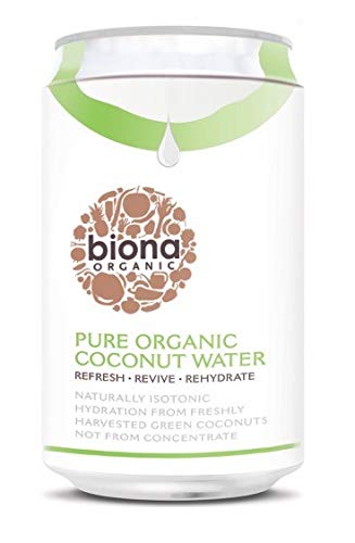Biona Bebida De Agua De Coco Ecológica, Nutritiva E Isotónica - Vegano, Vegetariano, Paleo - Paquete 12 X 330 Ml