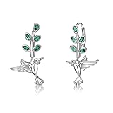 ♥ Kolibri Ohrringe ♥ Kolibri symbolisiert Kraft, Energie und Freiheit, sie arbeiten hart und kämpfen ums Leben. Erinnert Sie daran, in diesem Moment zu leben und das Leben zu genießen, das Sie verdienen. Lassen Sie sich von diesem entzückenden Kolibri jeden Tag erstrahlen.