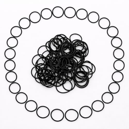 SummerHolz AS-019 Nitrile (NBR) O-Rings, 13/16" ID x 1/16" CS (0.801" x 0.070"), 90A Durometer, -40°F to +248°F, Fuel, Oil & Hydraulic System Seals, 100 Pcs