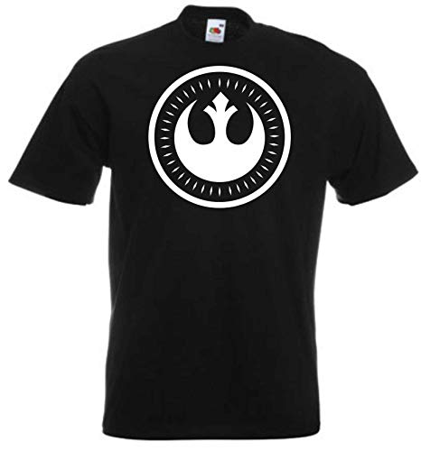 JINTORA Camiseta T-Shirt - Hombre Negro - Talla L - Nueva Orden Jedi - JDM/Die Cut - para Fiesta Carnaval Carnaval Laboral Deportes Cover