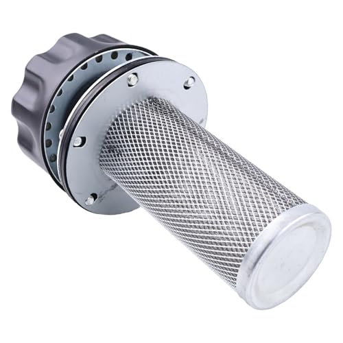 Image of 25CFM 720 LPM Flange Hydraulic Cylinder Vent Tank Breather Cap FSB-25 Compatible With 40 Micron Filtration 6 Hole Chrome Steel Alloy Hydraulic Reservoir Tank