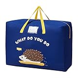 Borsa per riporre coperte di seta, cuscini, biancheria da letto e copriletti riutilizzabili, in tessuto Oxford