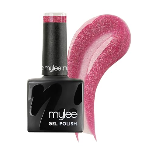 Mylee Gel Nail Polish 8ml [I Dare You] - UV/LED Soak-Off Nail Art Manicure Pedicure for Professional, Salon & Home Use [Fine Glitter Range] - Long Lasting & Easy to Apply