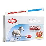 Ivermectin Horse Paste Dewormer , Horse Wormer Paste, Apple Flavor, 0.21 Ounces, 6 Pack