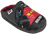 Lego Ninjago Hausschuhe für Jungen und Mädchen. Kinderschuhe mit Gummisohle, weich gepolstert.