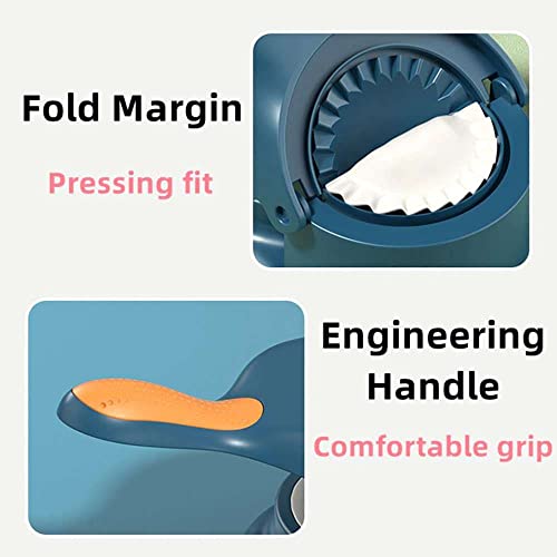2 In 1 Dumpling Maker, Manual Dumpling Skin Maker Dumpling Moulds, Multifunction Diy Manual Dumpling Press Molds Set,Easy-Tool For Dumpling Make, Dumplings Skin Artifact Tool (Blue) #TOP6