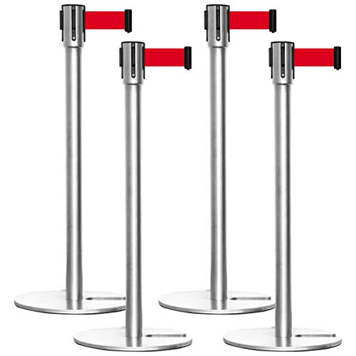 Amazon | ottostyle.jp ベルトパーテーション 4個セット 【シルバー