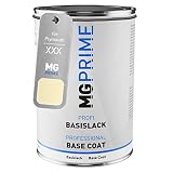 MG PRIME Vernice per auto Barattolo pronto all’uso per Plymouth XXX / 57J91 Iceberg White Vernice di base 1,0 litri 1000ml