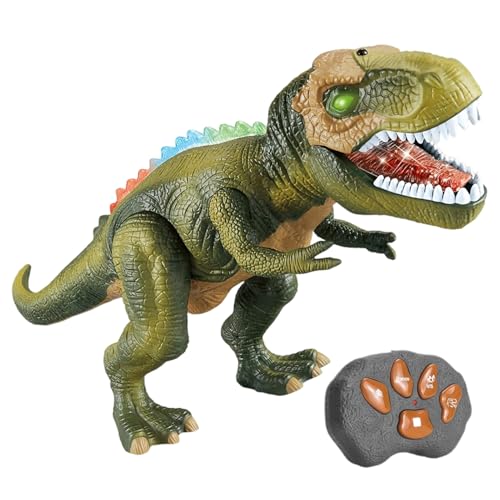 Tanxier Dinosaurio A Control Remoto - Dinosaurio Jurásico con Luz Y Rugido Control Remoto - Figura RC Caminante para Niños Y Niñas Premios De Aula Regalos Cumpleaños Favor Fiesta Navidad