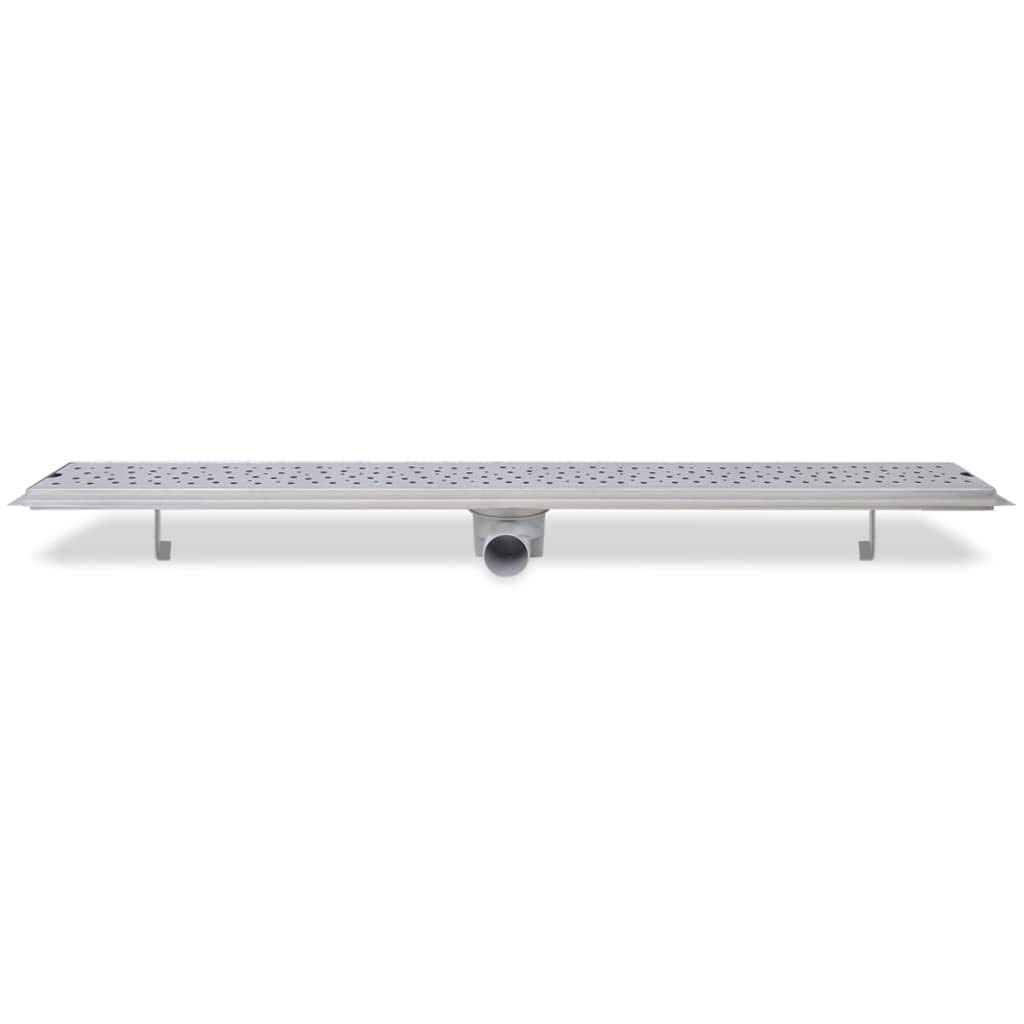 Liniowy odpływ prysznicowy, 2 szt. bąbelków, 1030 x 140 mm, stal nierdzewna