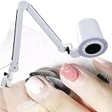 Nail Shops Nail Dust Remover, Profesjonalny pochłaniacz pyłu do paznokci, Odkurzacz do paznokci, Z wbudowaną ściemnianą diodą LED/Wymienny filtr/Uniwersalny uchwyt stołowy