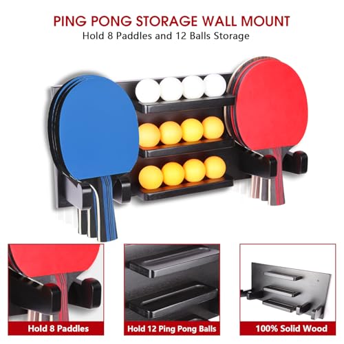 Estante de almacenamiento de paletas de ping pong para cuidar tus accesorios en casa 3