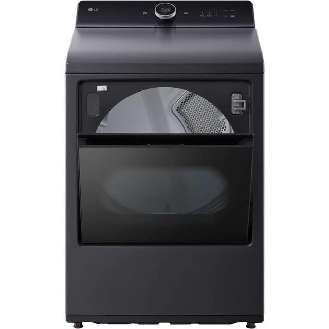 Image of LG 7.3 Cu. Ft. Vented Smart Gas Dryer in Matte Black