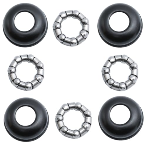 Meuey Lyot 4PCS Blcak Bicycle Rear Hub Cups3/8inch Bicycle Accessories