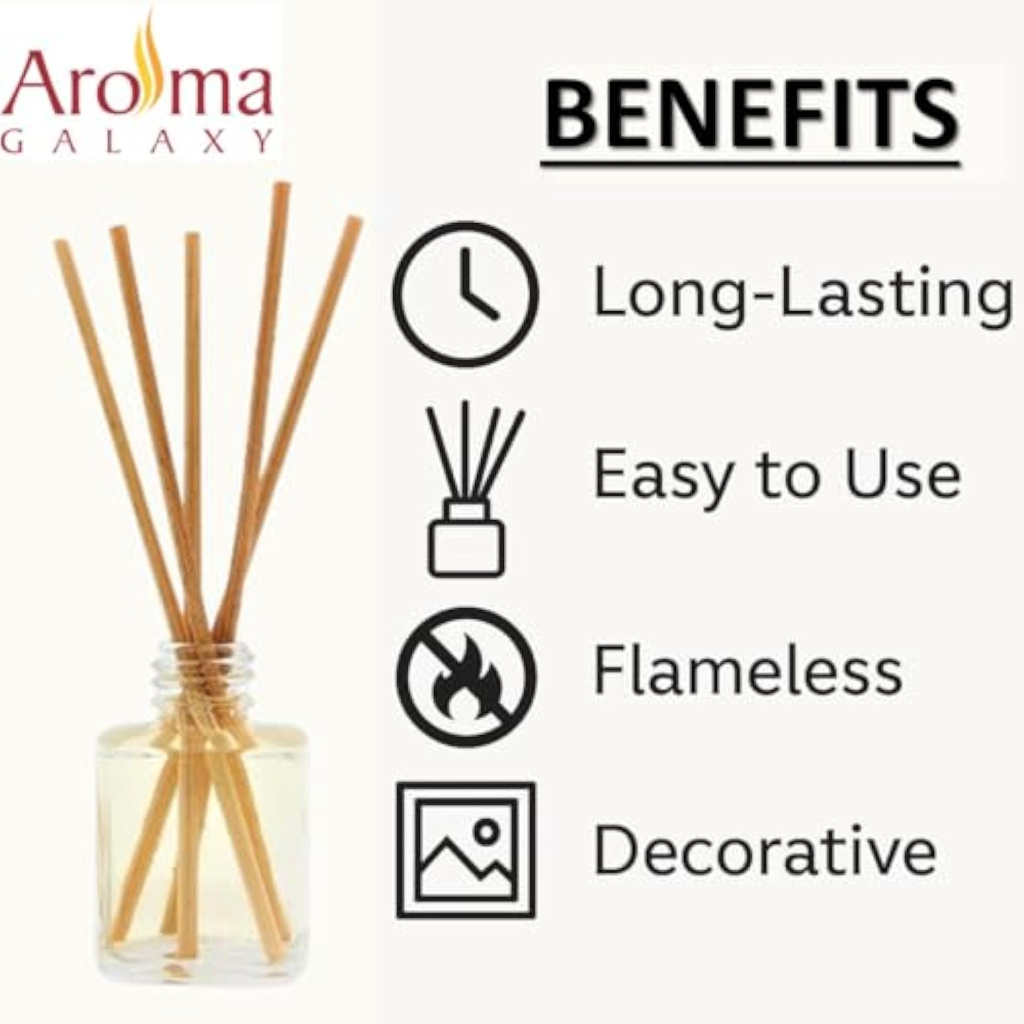 Relaxation Scented Reed Diffuser Oil with Refill Bottle, Aromatherapy Kit