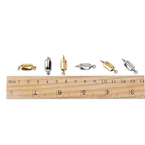PH PandaHall Mixed Color Stainless Steel Box Clasps #TOP30