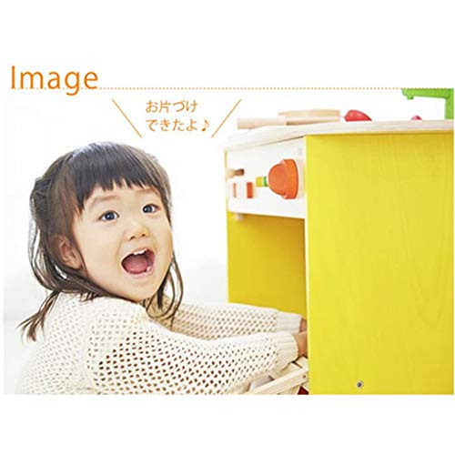 HO-TBO Küche Spielzeugsets, Spielküche aus Holz Little Chef Pretend Kochen Spielzeug-Set mit Kochzubehör, Intelligent… – Bild 4