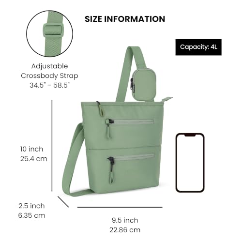 Image of Sherpani Sadie, Nylon Crossbody Bag for Women, Shoulder Bag (Olivine)