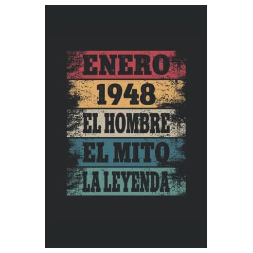 Enero 1948 - El Hombre - El Mito - La Leyenda: Regalos Originales para Hombre Papá Abuelo Hermano - Diario, Cuaderno De Notas, Apuntes O Agenda