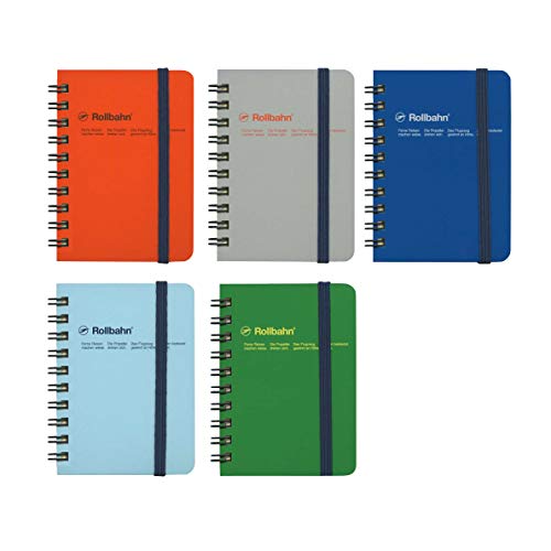 ロルバーン ポケット付メモ ミニ【ブルー】 500306-405