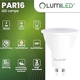 Lumiled Żarówka LED GU10 Reflektor PAR16 3W = 25W 300lm 3000K Ciepła biel 120° Energooszczędna Zestaw 10 sztuk