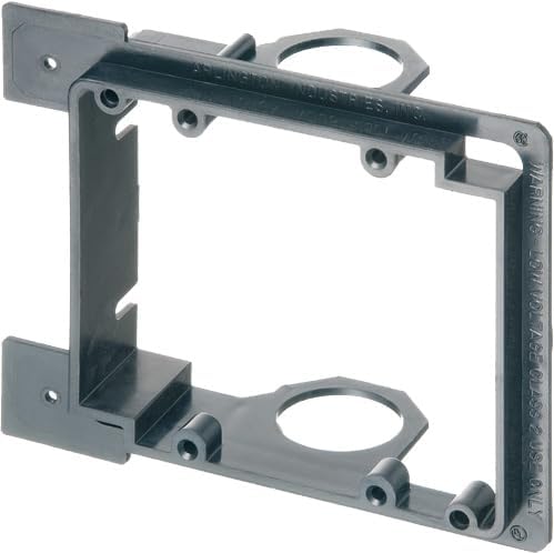 ARLINGTON Industries LVMB2 Low Voltage WALL MOUNTING Brackets, May BE Attached to Either Metal OR Wood Studs, Open Back Design Allows Increased Clearance