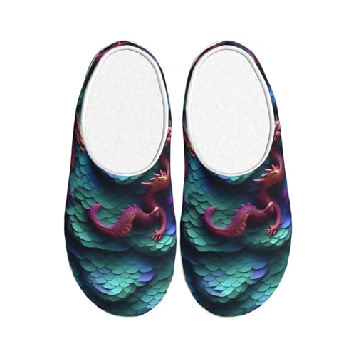 Chaussons peluche dragon EdWal 39 pour soirée cocooning au coin du feu