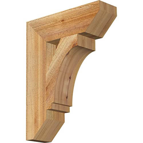 4"W x 14"D x 18"H Imperial Slat Rough Sawn Bracket, Western Red Cedar
