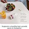 Ancient Nutrition Hair Growth + Collagen Supplement, Hydrolyzed Collagen Peptides, Clinically Studied Superfoods for Hair Growth Support, Thicker, Fuller Hair and Radiant Skin, 60 Count