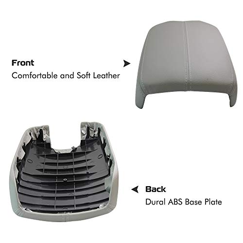 A ABIGAIL Center Console Armrest Cover Repacement Compatible with 2008 2009 2010 2011 2012 Honda Accord Auto Leather Suture Console Lid Cover Replacement (Gray) by A ABIGAIL - Image 6
