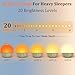 Wkzay Wake Up Sunrise Alarm Clock: 10-60 Minutes Simulate Sunrise for Gentle Wake Up - 20 Adjustable Brightness Bright Enough for Heavy Sleepers - Dual Alarms with Sound Machine