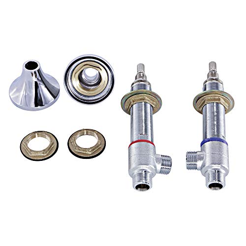 Kingston Brass KS2971V Hot and Cold Valve Included Handle Base Nut Washer, Polished Chrome, 4-15/16" Length by Kingston Brass - Used condition - US$35.36
