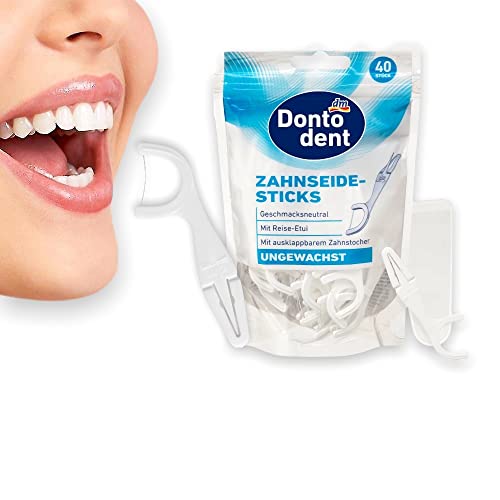 Cure-dents pliables et fil dentaire Dontodent pour repas au restaurant