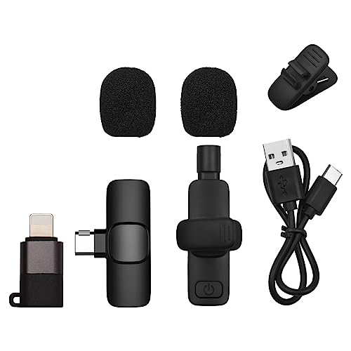 lifcasual ni Wirel Lavalier crophone Clip-on Omnidirecional c Transtter Receiver Crophone System com
