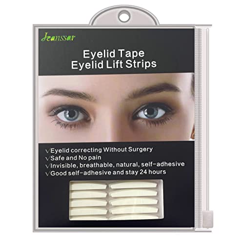 200Pcs Double Eyelid Tapes Sticker Invisible Eyelid lift Stripes (Sticky on both sided), Instant Eye lid Lift No Surgery Beauty Tools, for Hooded, Uneven, Mono-eyelids,